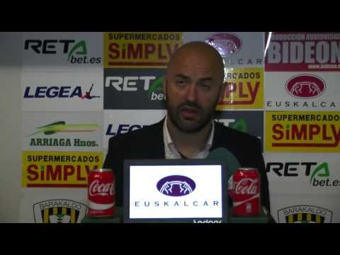 RdP David Movilla tras Barakaldo CF 4  - Zamudio 0 (Copa)