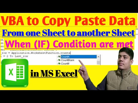 VBA to Copy Paste Data from one Sheet to another Sheet When (IF) Condition are met.