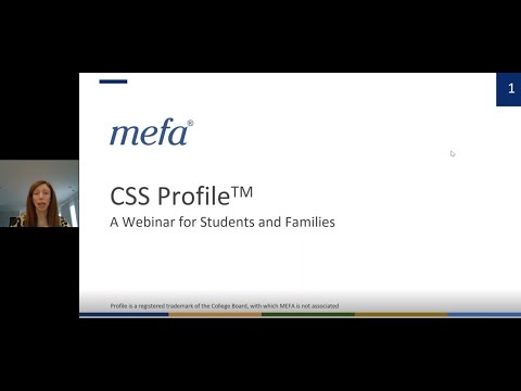 The CSS Profile<sup>TM</sup>