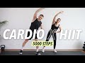 30 Min Cardio HIIT Workout At Home 5000 Steps For Fat Burn No Equipment