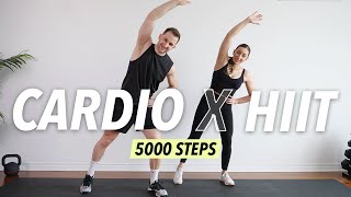 Download lagu 30 Min Cardio HIIT Workout at home - 5000 steps for Fat Burn (No equipment) mp3