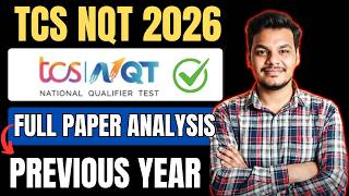TCS NQT Full Paper Analysis | Previous Year Questions | TCS NQT Previous Year Questions |Preparation