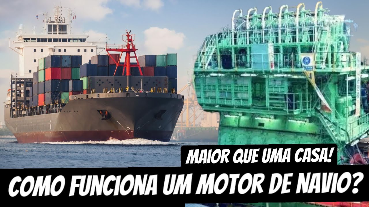 COMO FUNCIONA UM MOTOR DE NAVIO?