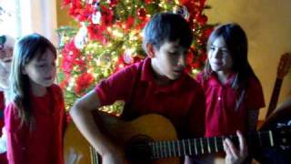 Please come home for Christmas  Eagles cover by Castillo Kids 2006