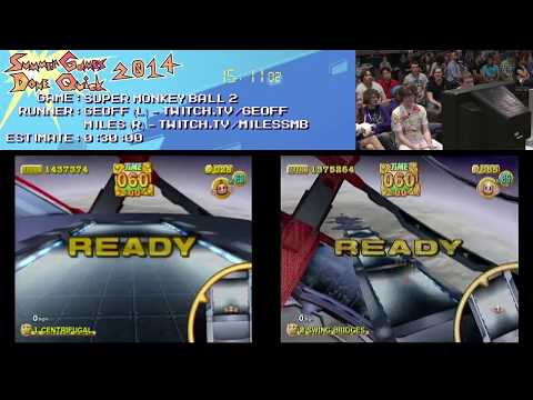Super Monkey Ball 2 Race by Geoff and Miles in 19:52 - SGDQ 2014 - Part 4