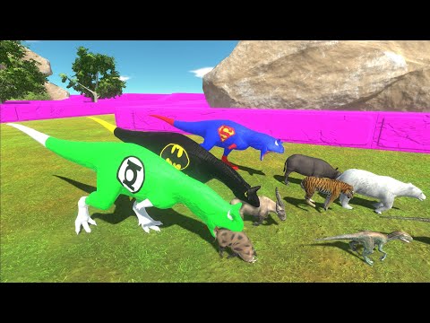 Escape from Justice League Carnotaurus - Animal Revolt Battle Simulator