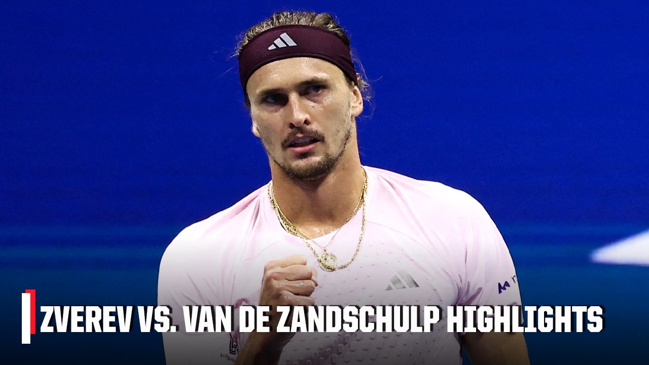No. 1 Alexander Zverev vs. Botic Van De Zandschulp | Full Match Highlights | 2026 US Open