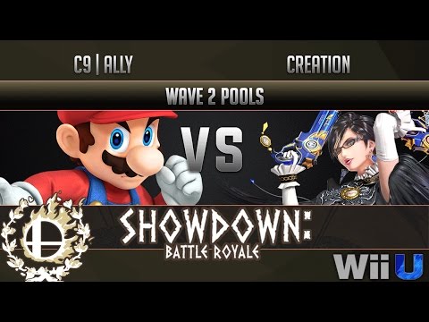 Showdown Battle Royale WAVE 2 POOLS - C9 | Ally (Mario) vs Creation (Bayonetta)