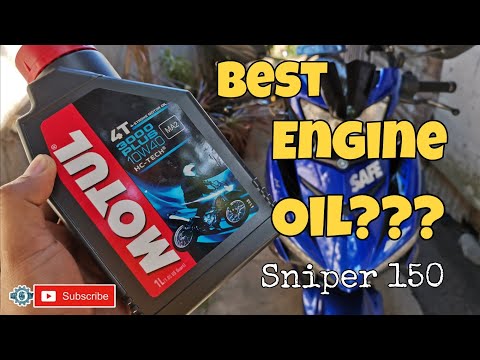 Best Engine Oil | Motul 10w40 | How to Change Oil your Sniper 150 for newbie | MCTV_