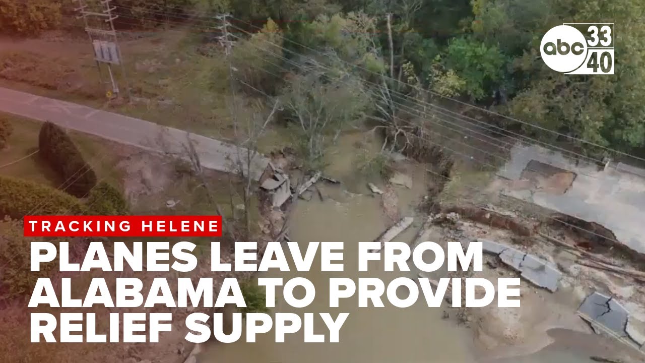 Planes take off from Alabama airports with supplies for areas hard hit by Helene