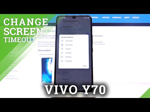 How to Set Up Screen Timeout in VIVO Y70 – Screen Display Time