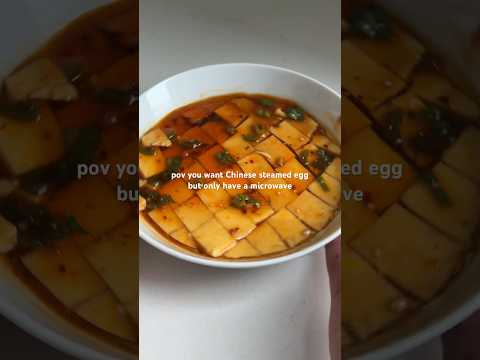 Microwaved Chinese steamed egg #recipe