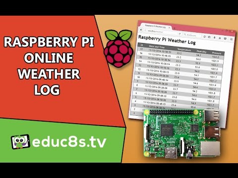Raspberry Pi Project: Online Weather Data Log with MySQL and PHP with Sense Hat.