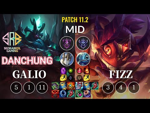 SRB Danchung Galio vs Fizz Mid - KR Patch 11.2
