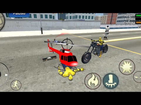 Flying Spider Rope Hero Vegas City Gangster Crime Battle | Best Android GamePlay HD