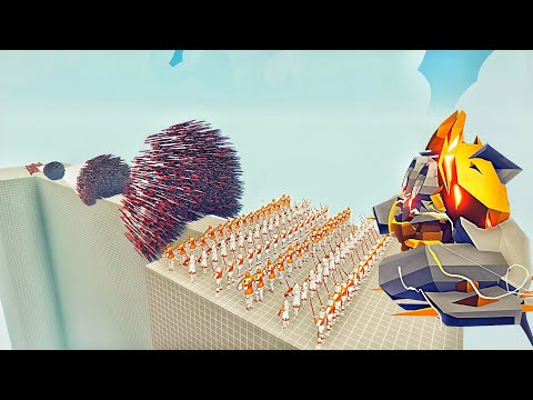 100x HOLY ARMY + SACRED GOLEM - Totally Accurate Battle Simulator TABS