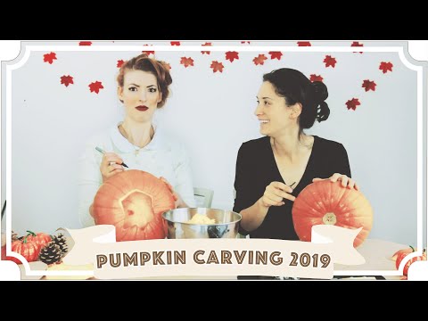 かぼちゃのカービングチャレンジ2019 // Jessie and Claud [CC] (Pumpkin Carving Challenge 2019 // Jessie and Claud [CC])
