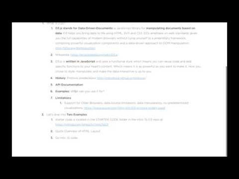 Intro to D3.js (Overview + Example 1: Pie Chart)