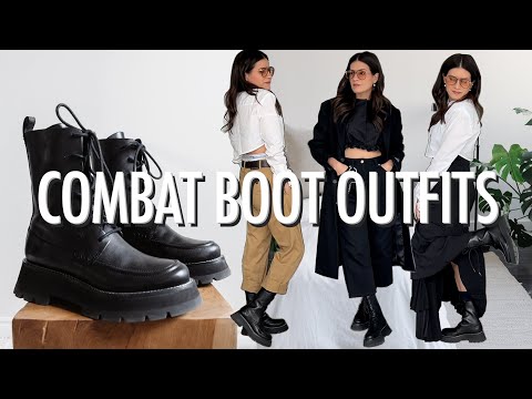 7 WINTER OUTFIT IDEAS & HOW TO STYLE COMBAT BOOTS |...