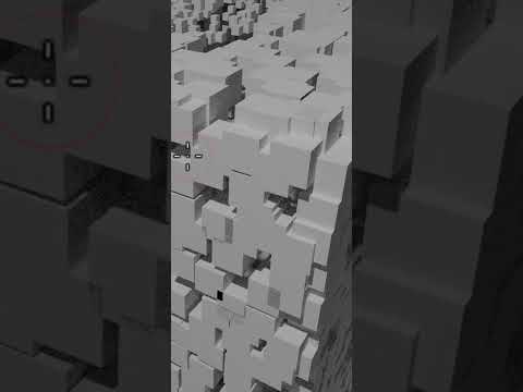 Blender講座ジオメトリノードって何？インスタンスの大きさを逆にする！予告編！#blender #ジオメトリノード #3dcg #芸術学科 #メディアデザイン #北翔大学
