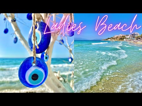 LADIES BEACH Walking Tour KUSADASI TURKEY Vlog!