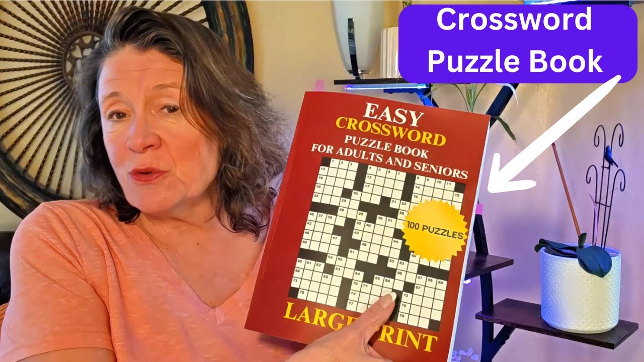🧩 Easy Crossword Puzzle Book for Adults & Seniors 🧠 | 100 Large Print Puzzles with Solutions!