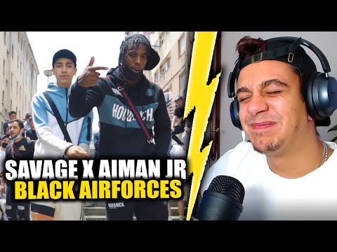 (REACCIÓN) Savage x Aiman JR - Black Airforces 🥷🏾🥷🏼 [MUSIC VIDEO] Prod By Pache
