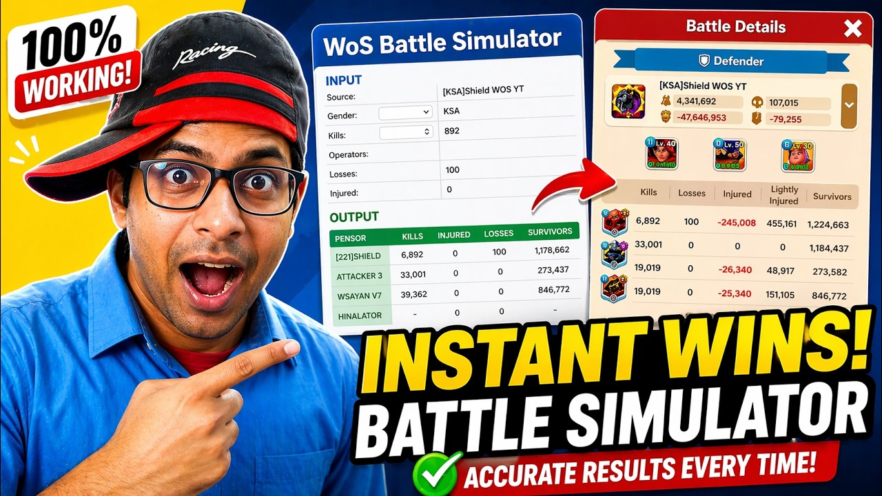 Secret Website for Whiteout Survival | Never Lose Battle Again | WOS Battle Simulator 100% Working