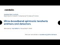 Tom Seifert Ultra Broadband Spintronic Terahertz Emitters And Detectors