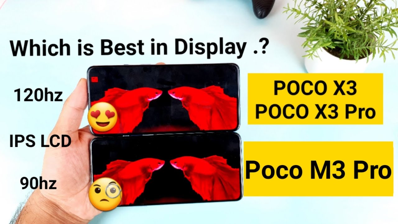 Poco M3 Pro vs Poco X3 display comparison indepth review which is best