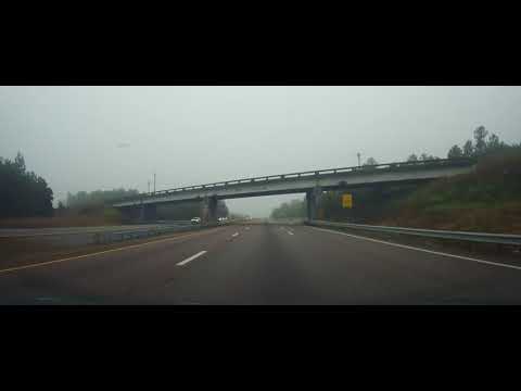 Driving on Interstate 26 in South Carolina from Columbia to Interstate 95