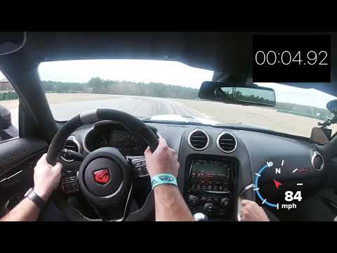 CMP production car lap record (1:35.6) in my Viper ACR
