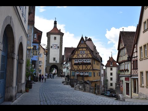 4k Germany's best medieval town - Rothenburg ob der Tauber