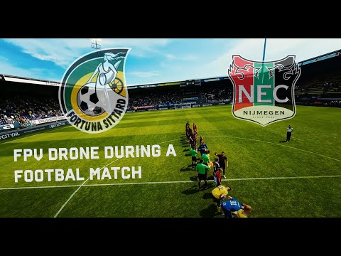 FPV Drone during a Football game | Fortuna Sittard - NEC Nijmegen | 4K