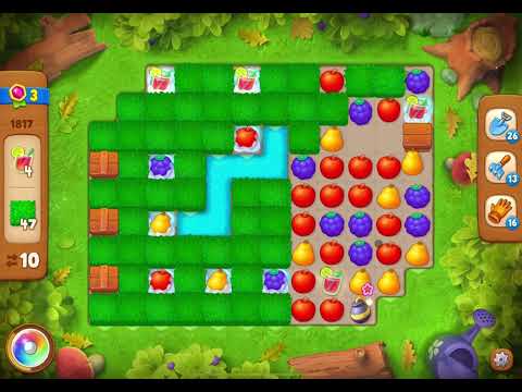GardenScapes Level 1817 no boosters (13 moves)
