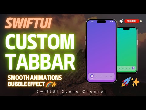 SwiftUI Custom Tab Bar with Bubble Effect 🌈✨ | Animated Tab Navigation