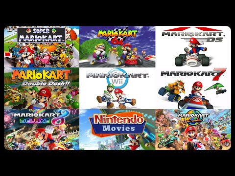 Mario Kart: All Courses / Tracks of every Mario Kart (Super, 64, DS, Double Dash, Wii, 7, 8, World)