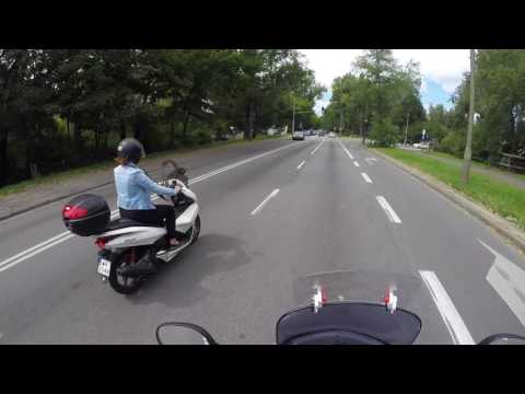 Honda PCX || Warsaw || First Ride || GoPro