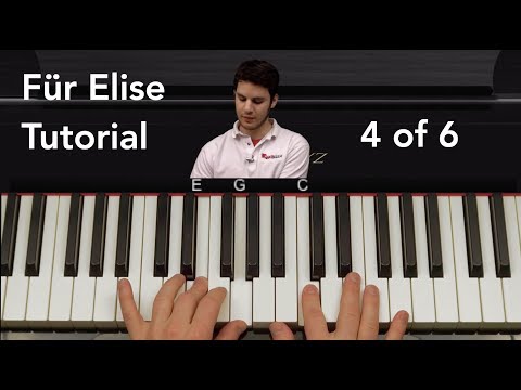 How to Play Für Elise by Beethoven Piano Tutorial Part 4 of 6