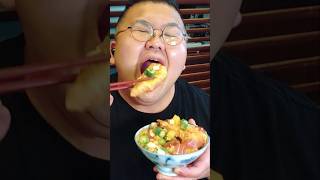 白飯が無いと始まらない『ばくだん蕎麦』#飯テロ#shorts