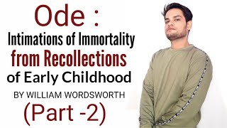 Ode: Intimations of Immortality from Recollections of Early Childhood BY WILLIAM WORDSWORTH in Hindi