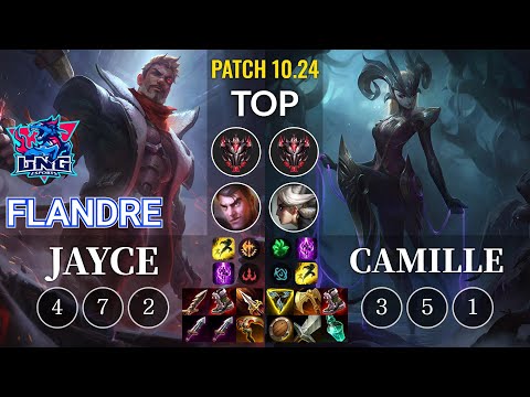 LNG Flandre Jayce vs Camille Top - KR Patch 10.24