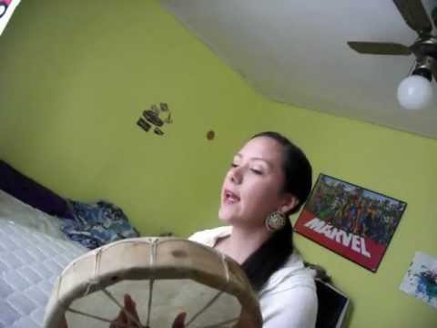 Nikki Shawana-round dance-hand drum