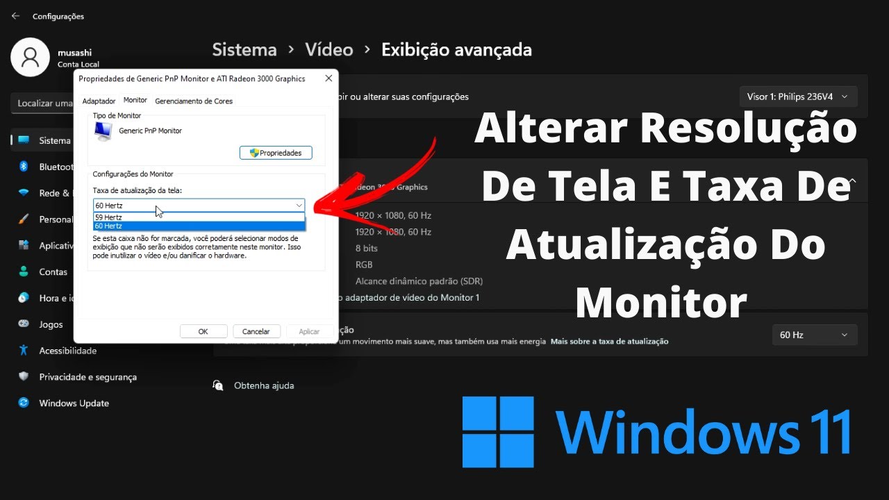 Como Alterar Resolução De Tela E Taxa De Atualização Do Monitor No Novo Windows 11