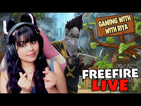🔴FREE FIRE LIVE WITH RIYA AND 1 VS 4 GUILD TEST😎 #classyff #fflive #nonstopgaming #girlgamer