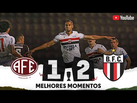 Gols e lances de Ferroviária-SP x Botafogo-SP