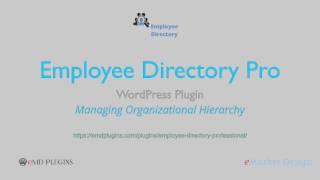 Employee Directory Professional WordPress plugin – Managing Organizational Hierarchies