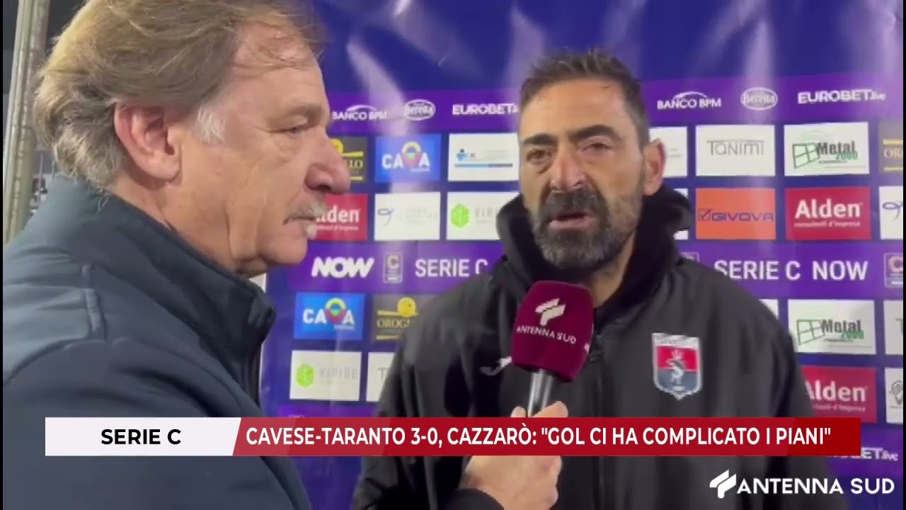 17 NOVEMBRE 2024 -   CAVESE  - TARANTO  3 - 0 , PARLA CAZZARO'