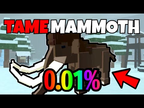 I TAMED A MAMMOTH in THE NEW TAMING UPDATE in 99 Nights in The Forest!