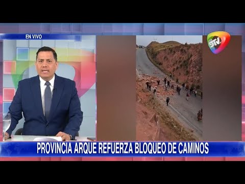 🔴NI UNA MOSCA PASARA": NORTE POTOSI INSTALA NUEVO BLOQUEO "QUE RENUNCIE C4R@J *33. PROVINCIA ARQUE 